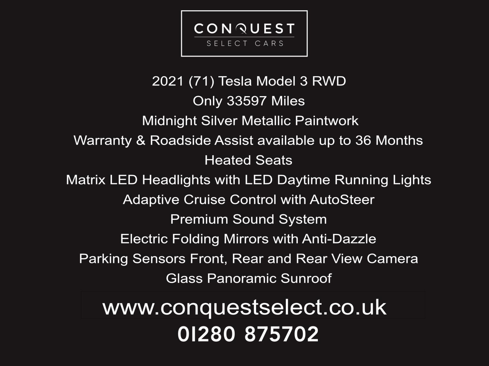 Tesla Model 3 Standard Range Plus Saloon 4dr Electric Auto RWD (241 bhp)